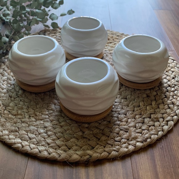 Other - White Ceramic Succulent or Catus Pots